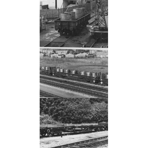 143 - Railway. Infrastructure - Wagons. A selection of approx. 160, black and white and colour prints, mos... 