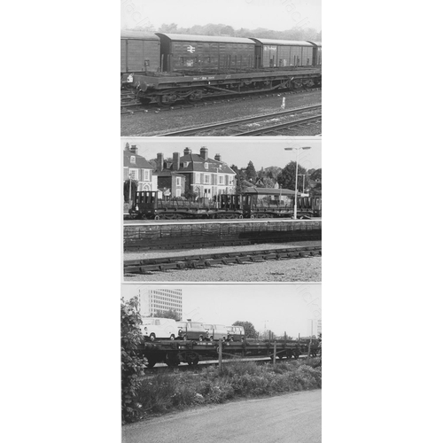 143 - Railway. Infrastructure - Wagons. A selection of approx. 160, black and white and colour prints, mos... 