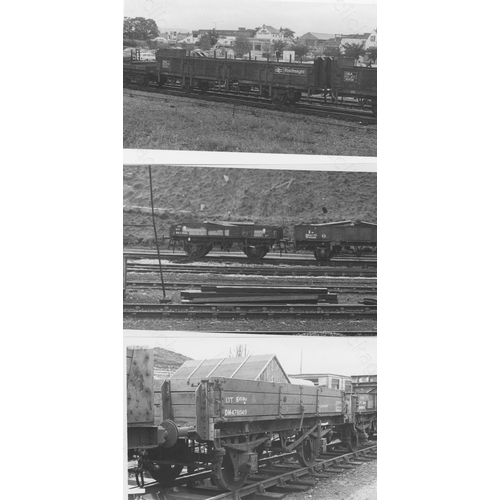 144 - Railway. Infrastructure - Wagons. A selection of approx. 180, black and white and colour prints, mos... 