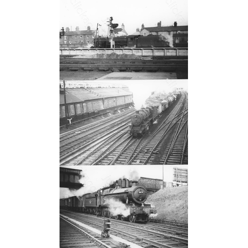 15 - Railway. B.R. Steam. A box of Approx. 700+, black and white, postcard size prints. The prints featur... 