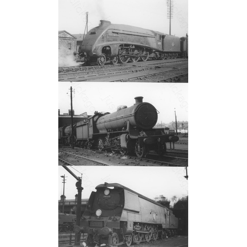 15 - Railway. B.R. Steam. A box of Approx. 700+, black and white, postcard size prints. The prints featur... 