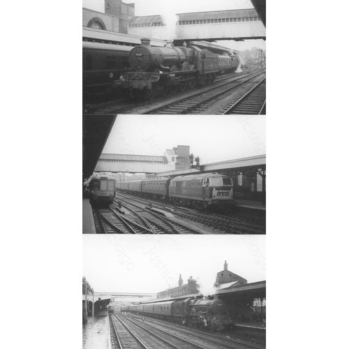 15 - Railway. B.R. Steam. A box of Approx. 700+, black and white, postcard size prints. The prints featur... 