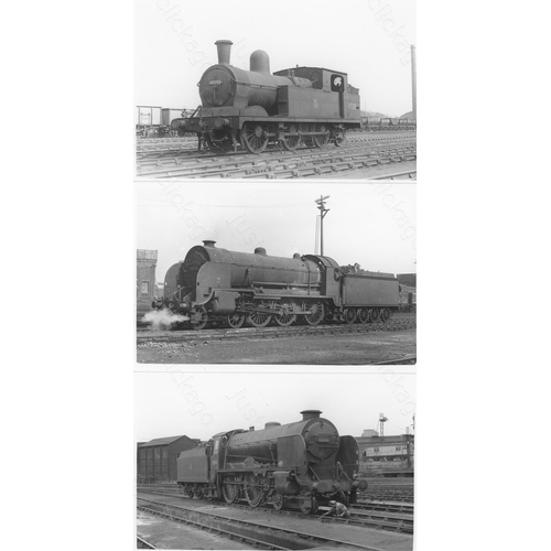 16 - Railway. B.R. Steam and Diesel. A box of Approx. 700, black and white, postcard size prints. The pri... 