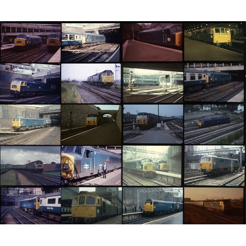 161 - Railway. Modern Traction. A slide case with approx. 312 x 35mm colour slides, on mixed film stock. T... 