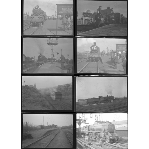 164 - Railway. BR Steam, mainly BRM and BRS. A selection of approx. 65, black and white negatives in 35mm,... 