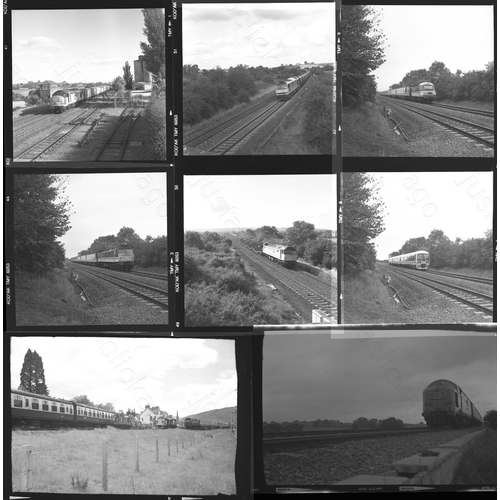 166 - Railway. Modern Traction. A selection of approx. 75 , black and white negatives in 35mm, medium and ... 