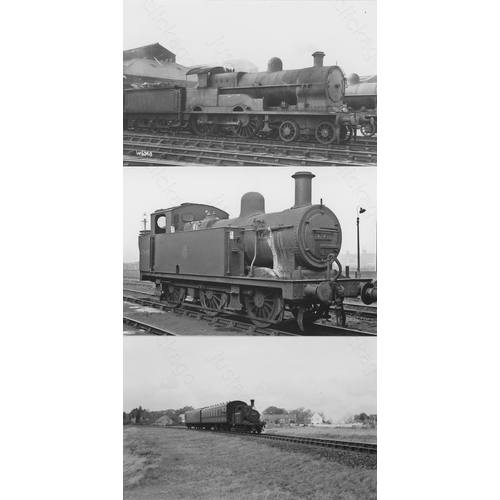 17 - Railway. B.R. Steam. A box of Approx. 750+, black and white, postcard size prints. The prints featur... 