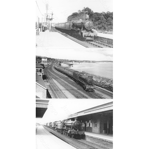 17 - Railway. B.R. Steam. A box of Approx. 750+, black and white, postcard size prints. The prints featur... 