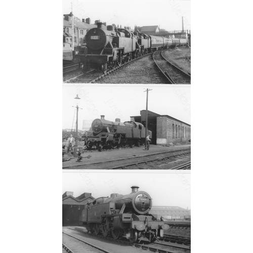 17 - Railway. B.R. Steam. A box of Approx. 750+, black and white, postcard size prints. The prints featur... 