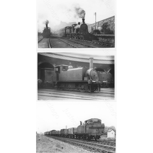 17 - Railway. B.R. Steam. A box of Approx. 750+, black and white, postcard size prints. The prints featur... 