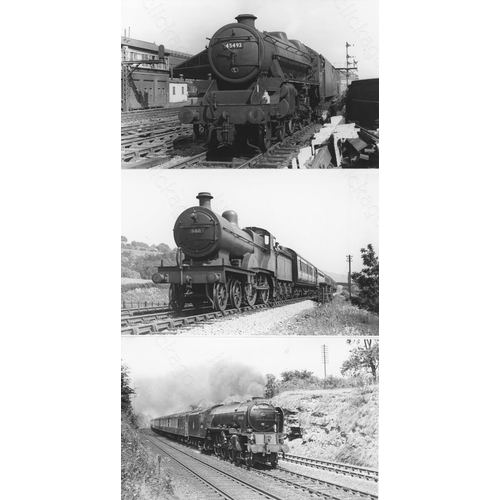 18 - Railway. B.R. Steam. A box of Approx. 700+, black and white, postcard size prints. The prints featur... 