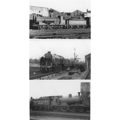 18 - Railway. B.R. Steam. A box of Approx. 700+, black and white, postcard size prints. The prints featur... 