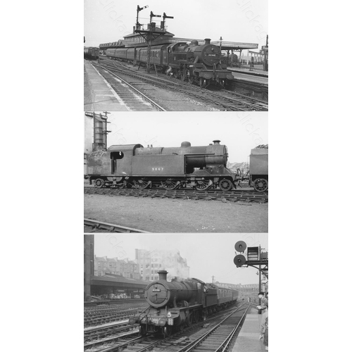 18 - Railway. B.R. Steam. A box of Approx. 700+, black and white, postcard size prints. The prints featur... 