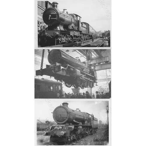 180 - Railway. BR Steam. An assortment of approx. 220, black and white, postcard and a few smaller size pr... 