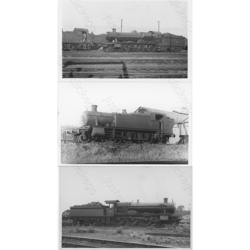 180 - Railway. BR Steam. An assortment of approx. 220, black and white, postcard and a few smaller size pr... 