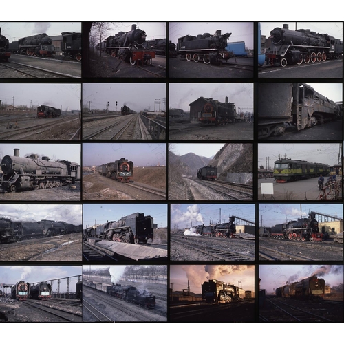 184 - Railway. Overseas traction - CHINA. A large collection of approx. 700 x 35mm colour slides on Kodak ... 