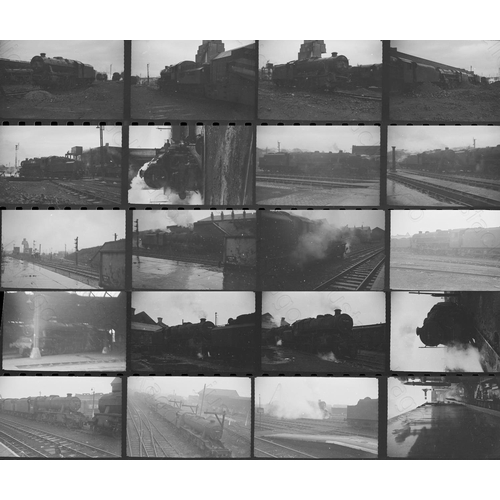 189 - Railway. BR Steam and others. A file containing approx. 350 black and white, 35mm negatives, spread ... 