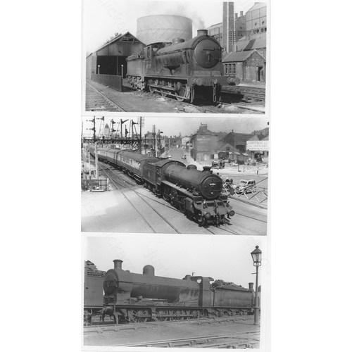 19 - Railway. B.R. Steam. A box of Approx. 700+, black and white, postcard size prints. The prints featur... 