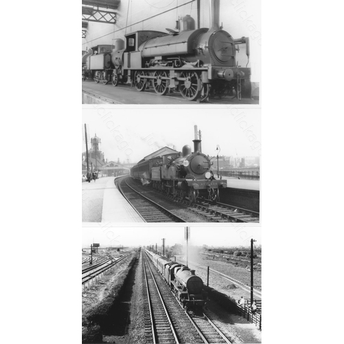 19 - Railway. B.R. Steam. A box of Approx. 700+, black and white, postcard size prints. The prints featur... 