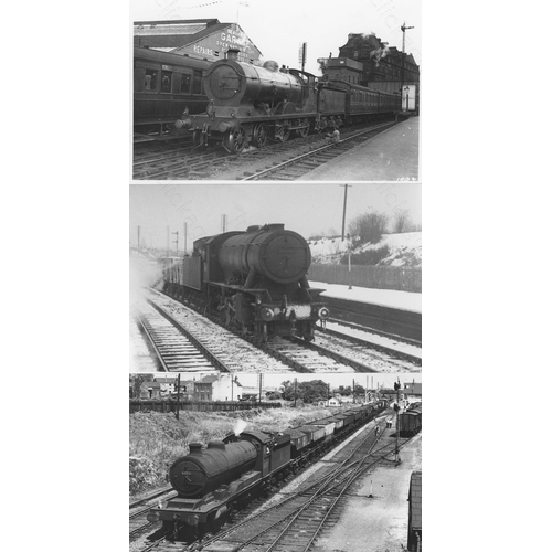 19 - Railway. B.R. Steam. A box of Approx. 700+, black and white, postcard size prints. The prints featur... 