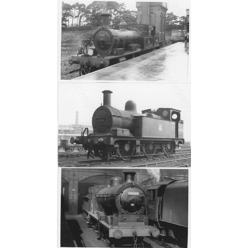 19 - Railway. B.R. Steam. A box of Approx. 700+, black and white, postcard size prints. The prints featur... 