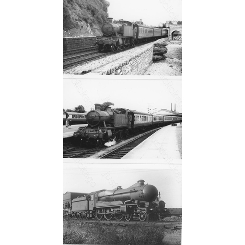 192 - Railway. B.R. Steam. A good collection of approx. 250, black and white, postcard size prints. The pr... 