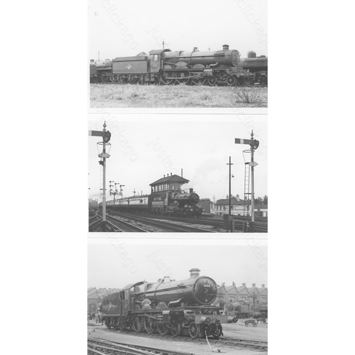 192 - Railway. B.R. Steam. A good collection of approx. 250, black and white, postcard size prints. The pr... 