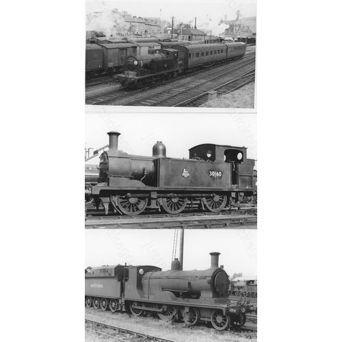 193 - Railway. B.R. Steam. A good collection of approx. 150, black and white, postcard size prints. The pr... 