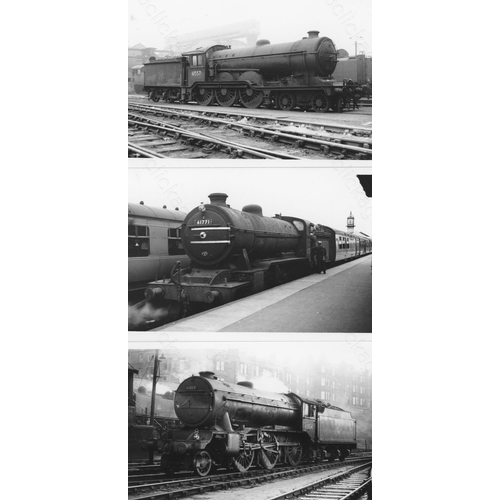 194 - Railway. B.R. Steam. A good collection of approx. 250+, black and white, postcard size prints. The p... 