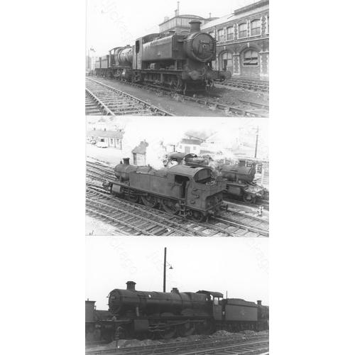 197 - Railway. B.R. Steam. A good collection of approx. 270+, black and white, postcard size prints. The p... 