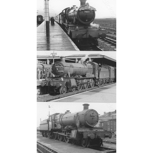 197 - Railway. B.R. Steam. A good collection of approx. 270+, black and white, postcard size prints. The p... 