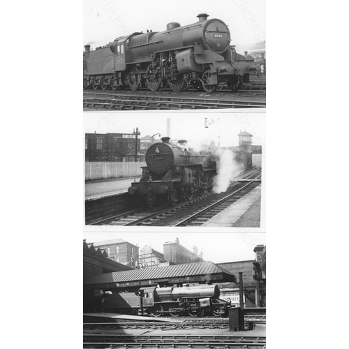 198 - Railway. B.R. Steam. A good collection of approx. 275, black and white, postcard size prints. The pr... 