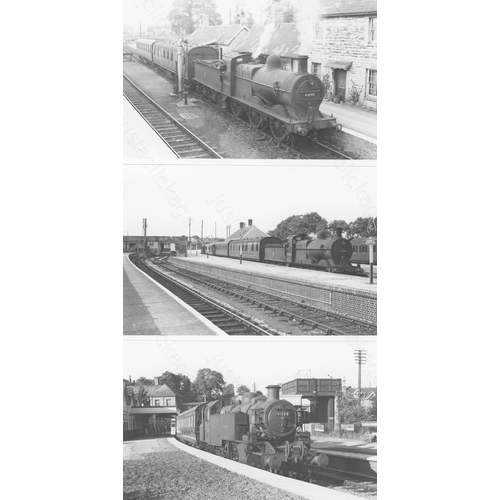 198 - Railway. B.R. Steam. A good collection of approx. 275, black and white, postcard size prints. The pr... 