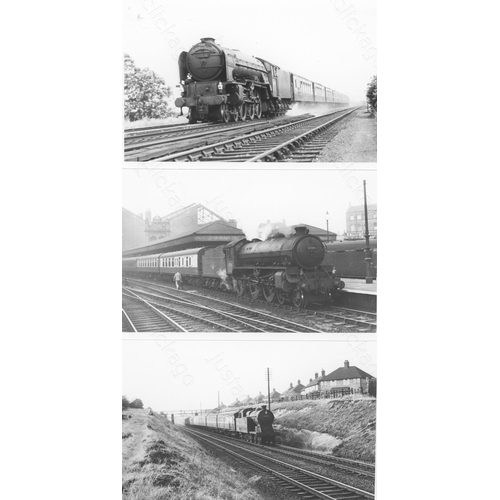 199 - Railway. B.R. Steam. A good collection of approx. 285, black and white, postcard size prints. The pr... 