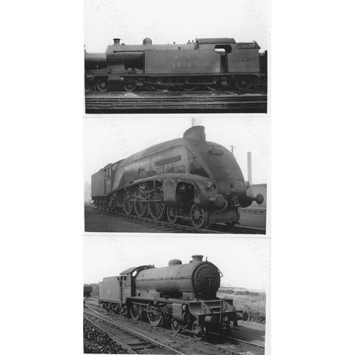 199 - Railway. B.R. Steam. A good collection of approx. 285, black and white, postcard size prints. The pr... 