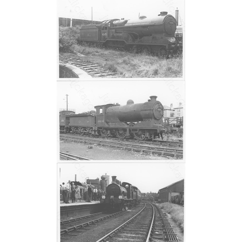 199 - Railway. B.R. Steam. A good collection of approx. 285, black and white, postcard size prints. The pr... 