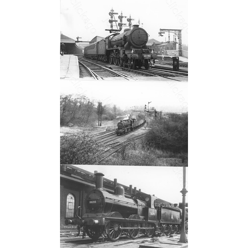 20 - Railway. B.R. Steam. A box of Approx. 650+, black and white, postcard size prints. The prints featur... 