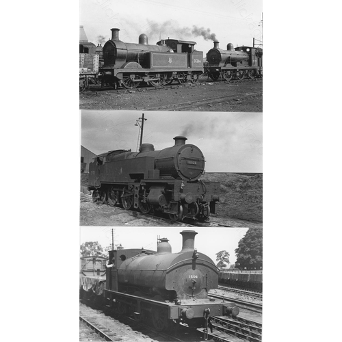 20 - Railway. B.R. Steam. A box of Approx. 650+, black and white, postcard size prints. The prints featur... 