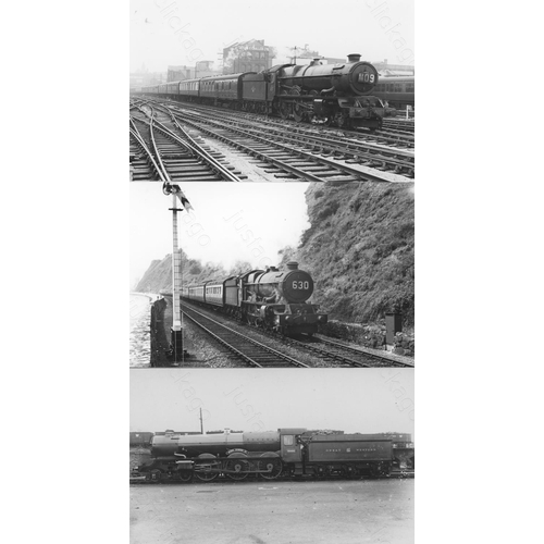 209 - Railway. BR(W)/GWR Locomotives. A good collection of approx. 500, black and white postcard size prin... 