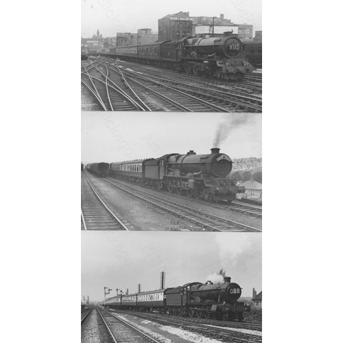 209 - Railway. BR(W)/GWR Locomotives. A good collection of approx. 500, black and white postcard size prin... 