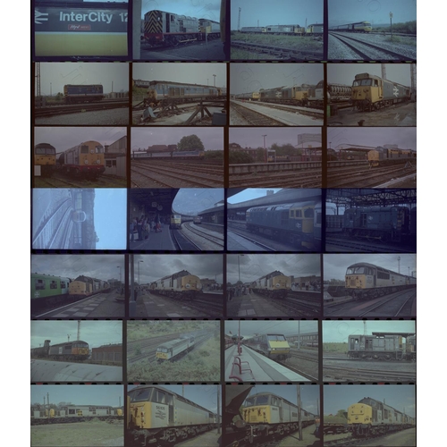 21 - Railway. Modern Traction. Approx. 450, original colour 35mm negatives in strips/negative pages, from... 