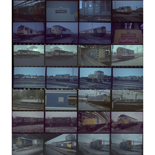 21 - Railway. Modern Traction. Approx. 450, original colour 35mm negatives in strips/negative pages, from...