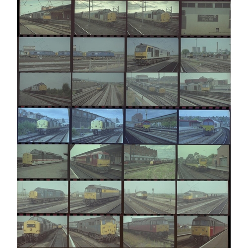 210 - Railway. Modern Traction. Approx. 450, original colour 35mm negatives in strips/negative pages, from... 