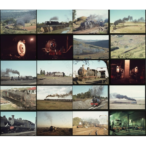 211 - Railway. South Africa. A collection of approx. 174 x 35mm, original, colour slides featuring working... 