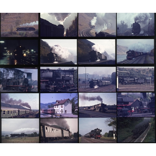 212 - Railway. West Germany. A collection of approx. 100 x 35mm, original, colour slides featuring working... 