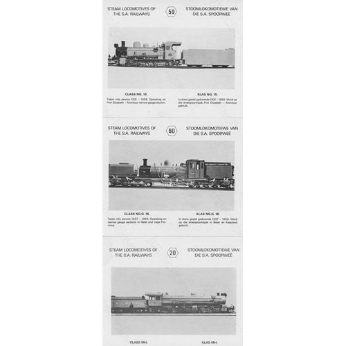 229 - Railway. Overseas Traction. A collection of approx. 114  x colour and black and white, unused, 