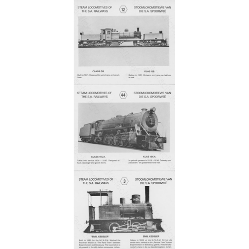 229 - Railway. Overseas Traction. A collection of approx. 114  x colour and black and white, unused, 