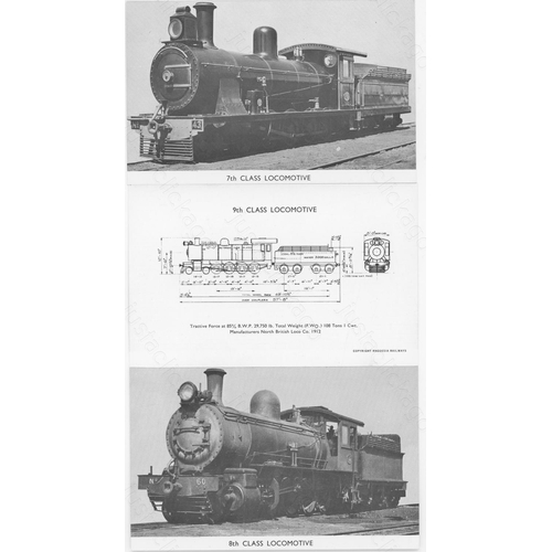 229 - Railway. Overseas Traction. A collection of approx. 114  x colour and black and white, unused, 