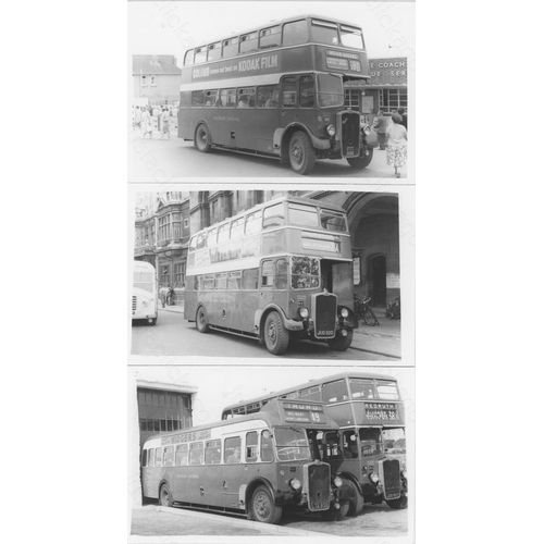 230 - U.K. Bus. A small collection of 79 x black and white prints. The prints are in 3 sizes (6