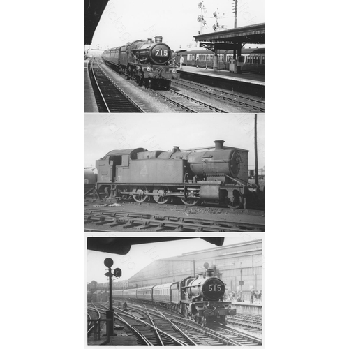 239 - Railway. BR(W)/GWR Locomotives. A good collection of approx. 500, black and white postcard size prin... 